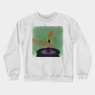 Guitar Brew Brew Witch Magic Song Witchcraft With Music Crewneck Sweatshirt